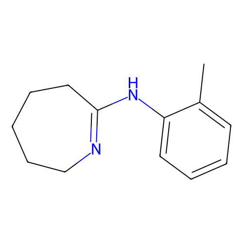 N-(2-methylphenyl)-3,4,5,6-tetrahydro-2H-azepin-7-amine structure