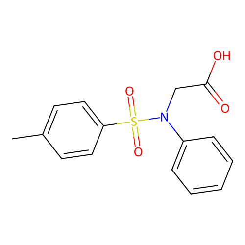 N-[(4-methylphenyl)sulfonyl]-N-phenylglycine structure