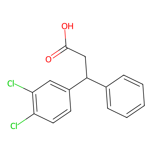 3-(3,4-Dichlorophenyl)-3-phenylpropionic acid structure