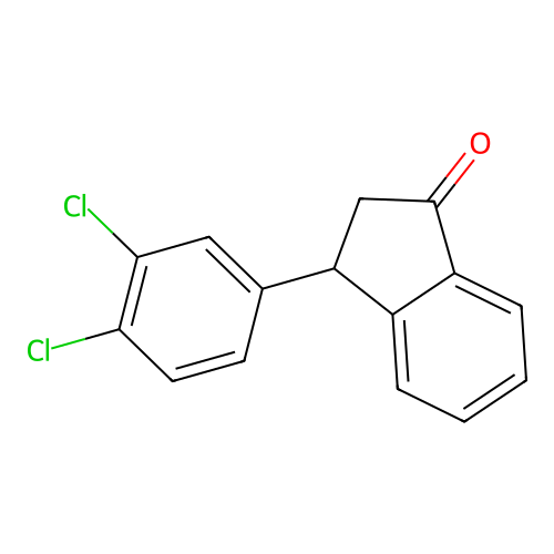 3-(3,4-Dichlorophenyl)indan-1-one structure
