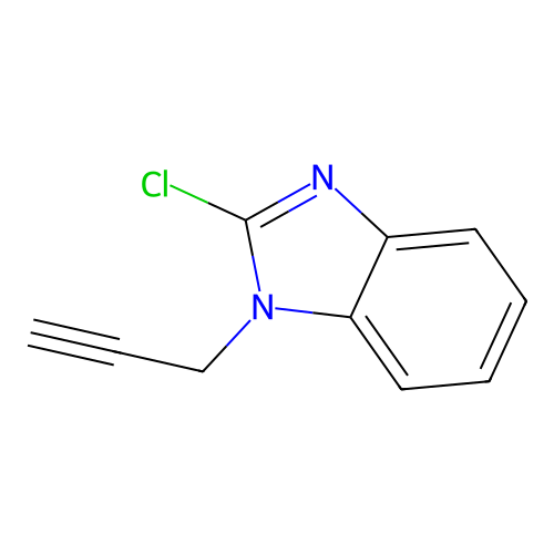 2-Chloro-1-(2-propynyl)-1H-benzimidazole structure