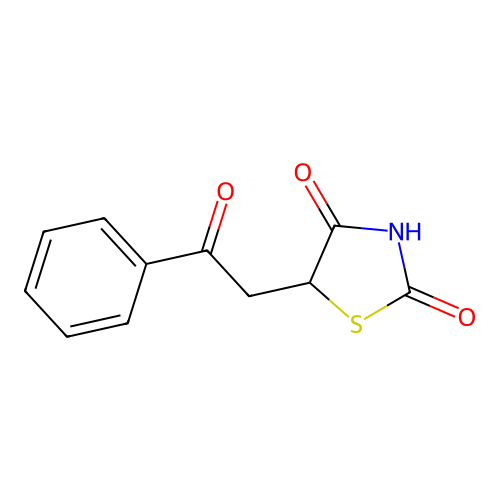 5-(2-Oxo-2-phenylethyl)-1,3-thiazolidine-2,4-dione structure