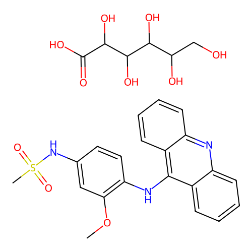 m-AMSA gluconate salt structure