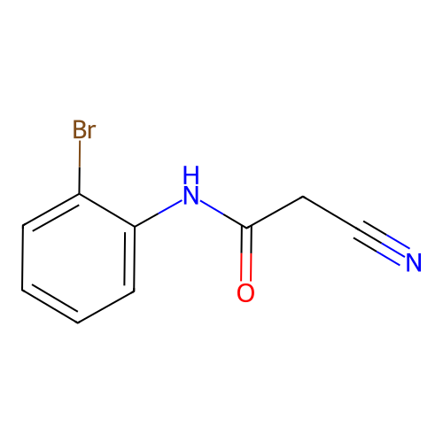 N-(2-bromophenyl)-2-cyanoacetamide structure