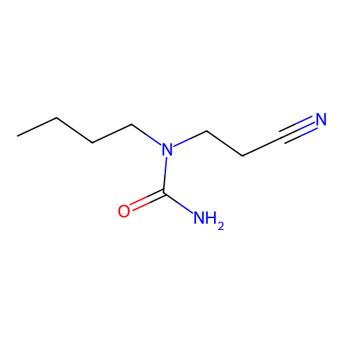 1-Butyl-1-(2-cyanoethyl)urea structure