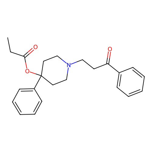 [1-(3-Oxo-3-phenylpropyl)-4-phenylpiperidin-4-yl] propanoate structure