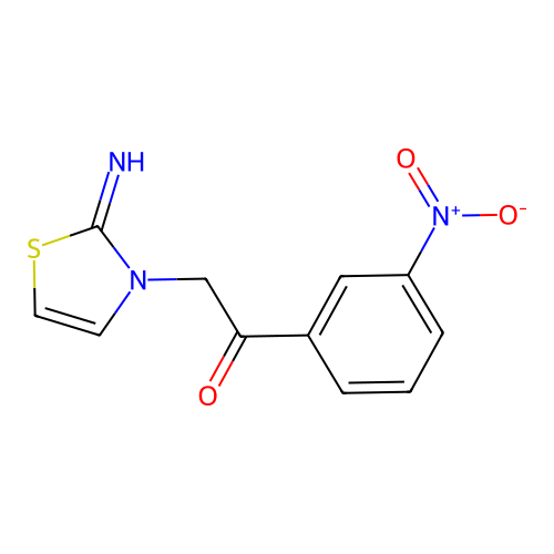 2-(2-Imino-1,3-thiazol-3-yl)-1-(3-nitrophenyl)ethanone structure