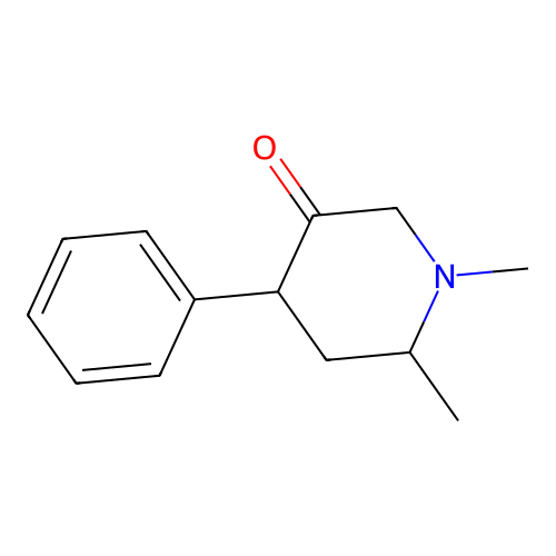 1,6-Dimethyl-4-phenylpiperidin-3-one structure