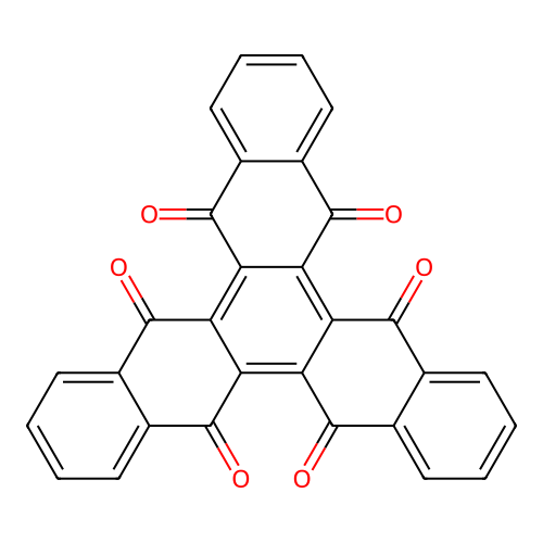 5,6,11,12,17,18-Trinaphthylenehexone structure