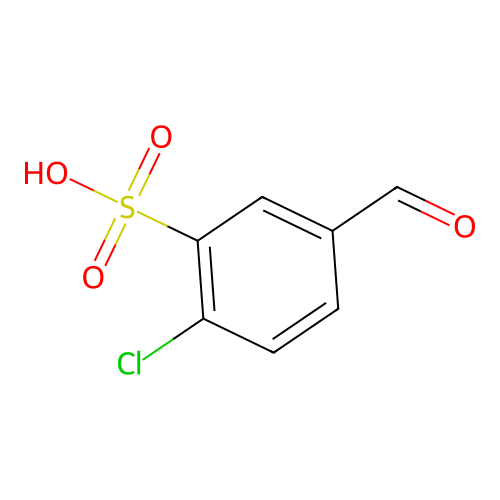 2-Chloro-5-formylbenzenesulphonic acid structure