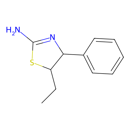 5-Ethyl-4-phenyl-4,5-dihydro-1,3-thiazol-2-amine structure