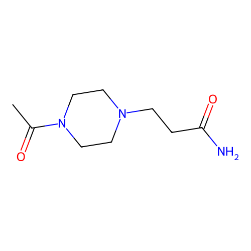 3-(4-Acetylpiperazin-1-yl)propanamide structure