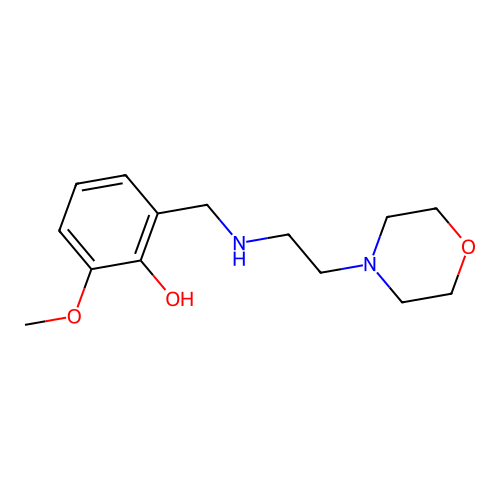 2-Methoxy-6-({[2-(morpholin-4-yl)ethyl]amino}methyl)phenol structure