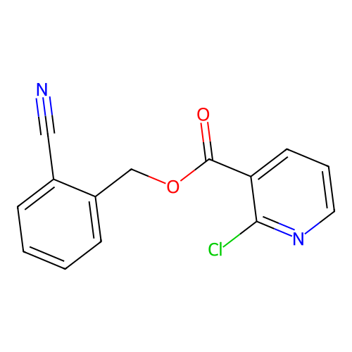 (2-Cyanophenyl)methyl 2-chloropyridine-3-carboxylate structure