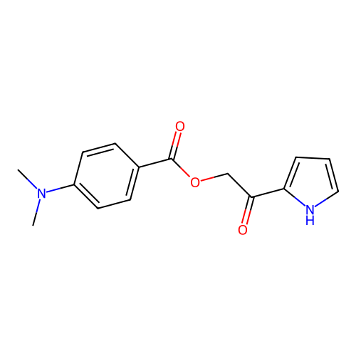 [2-oxo-2-(1H-pyrrol-2-yl)ethyl] 4-(dimethylamino)benzoate structure