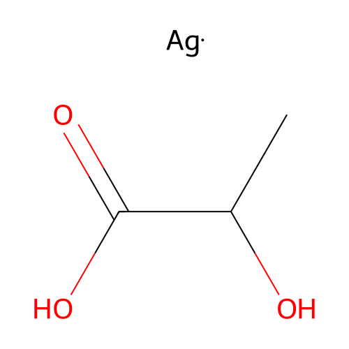 Lactic acid silver salt structure