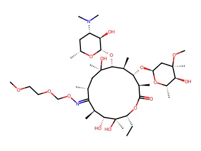 罗红霉素 structure