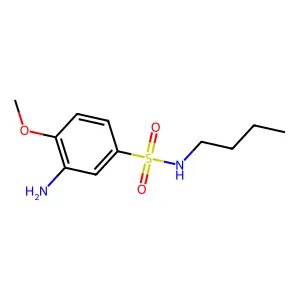 Benzenesulfonamide, 3-amino-N-butyl-4-methoxy- structure