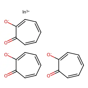 Indium-111 tropolone structure