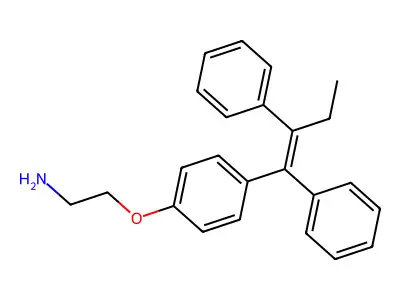 2-[4-(1,2-二苯基丁-1-烯基)苯氧基]乙胺 structure