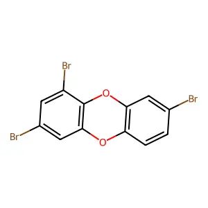 1,3,8-Tribromodibenzo-P-dioxin structure