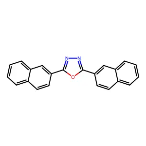 2,5-Di(2-naphthyl)-1,3,4-oxadiazole structure
