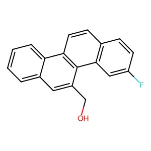 5-Chrysenemethanol, 3-fluoro- structure