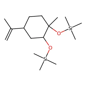 Trimethyl-(1-methyl-4-prop-1-en-2-yl-2-trimethylsilyloxycyclohexyl)oxysilane structure