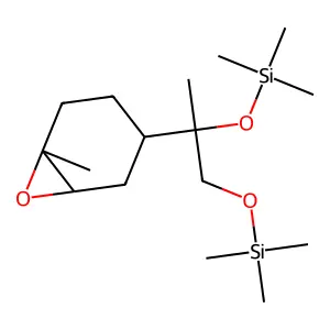 Trimethyl(2-(1-methyl-7-oxabicyclo(4.1.0)heptan-4-yl)-1-trimethylsilyloxypropan-2-yl)oxysilane structure