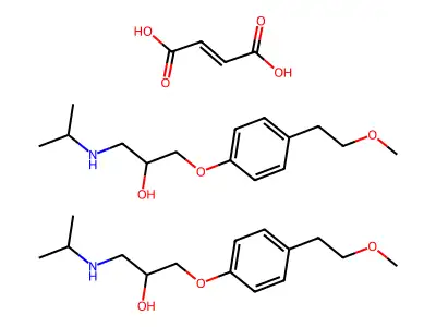 Metoprolol fumarate structure