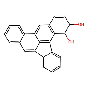 3,4-Dihydro-3,4-dihydroxydibenzo(a,e)fluoranthene structure