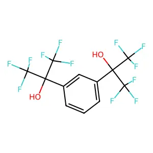 alpha1,alpha1,alpha3,alpha3-Tetrakis(trifluoromethyl)-1,3-benzenedimethanol structure