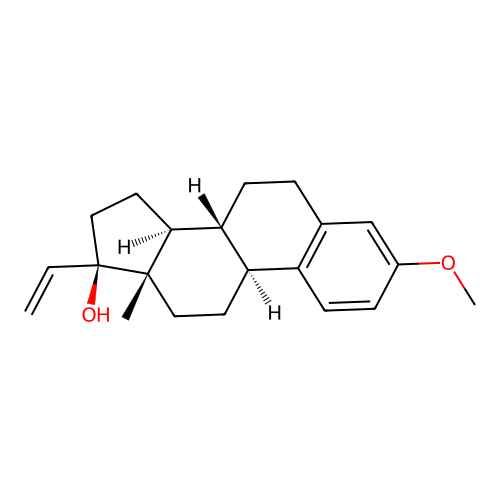 17alpha-Vinylestradiol 3-methyl ether structure
