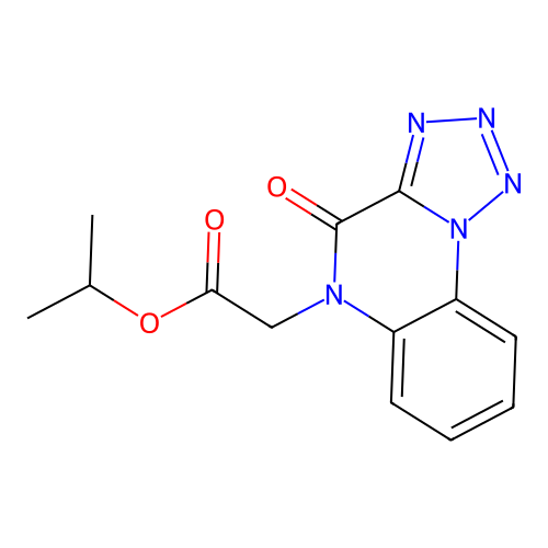 Propan-2-yl 2-(4-oxotetrazolo[1,5-a]quinoxalin-5-yl)acetate structure