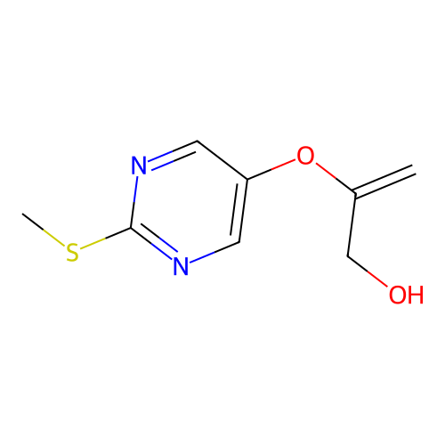 2-(2-Methylsulfanyl-pyrimidin-5-yloxy)-prop-2-EN-1-OL structure
