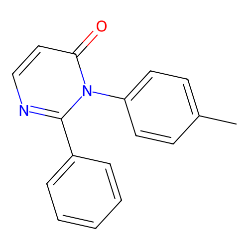 4(3H)-Pyrimidinone, 3-(4-methylphenyl)-2-phenyl- structure