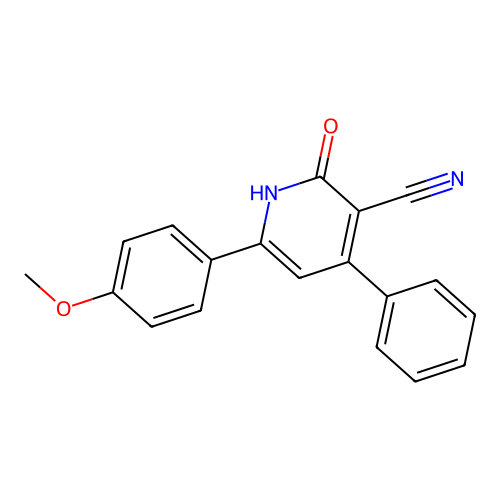 2-Hydroxy-6-(4-methoxyphenyl)-4-phenylnicotinonitrile structure