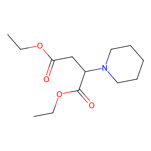 Diethyl 2-(piperidin-1-yl)butanedioate structure