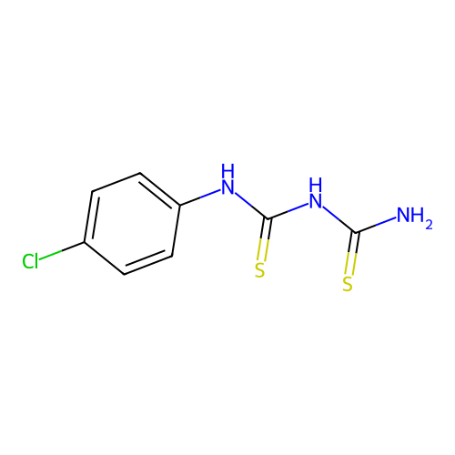 1-p-Chlorophenyl 2,4-dithiobiuret structure