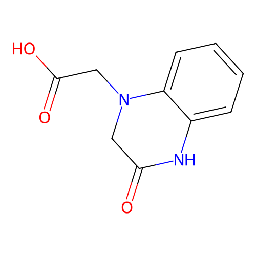 2-(3-Oxo-1,2,3,4-tetrahydroquinoxalin-1-yl)acetic acid structure