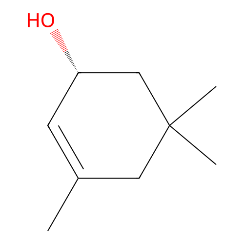 Isophorol, (+)- structure