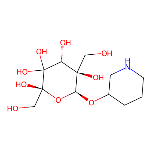 4-O-Glucopyranosylmoranoline structure