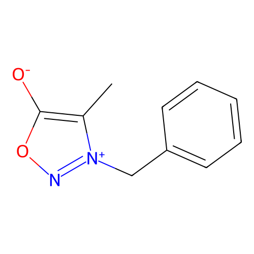 3-Benzyl-4-methyloxadiazol-3-ium-5-olate structure
