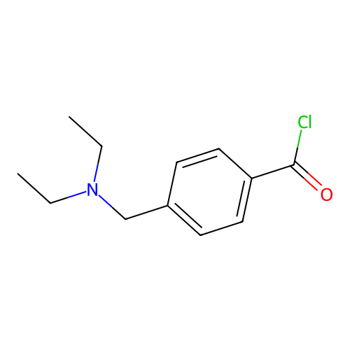 Benzoyl chloride, 4-((diethylamino)methyl)- structure