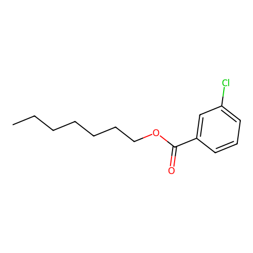 Heptyl 3-chlorobenzoate structure