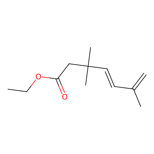 4,6-Heptadienoic acid, 3,3,6-trimethyl-, ethyl ester structure