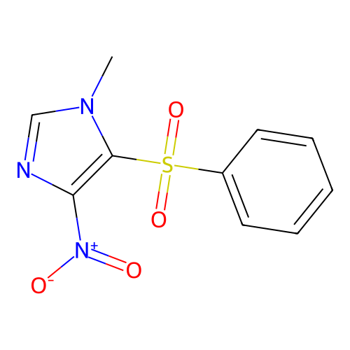 5-(Benzenesulfonyl)-1-methyl-4-nitro-1H-imidazole structure