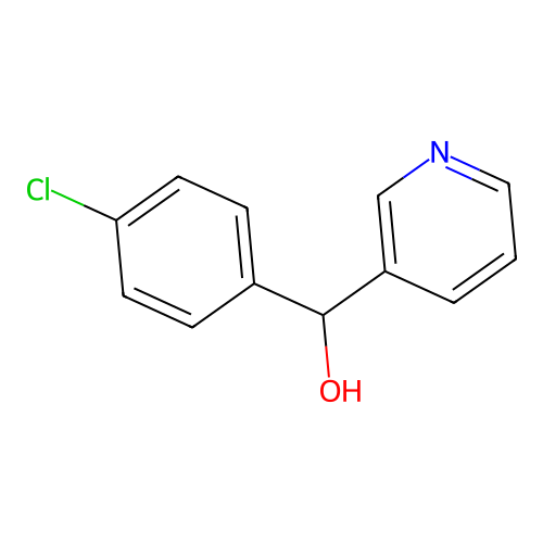 (4-Chlorophenyl)(pyridin-3-yl)methanol structure