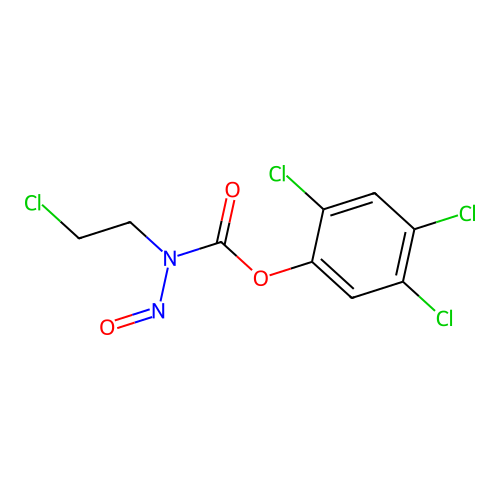2,4,5-Trichlorophenyl (2-chloroethyl)nitrosocarbamate structure