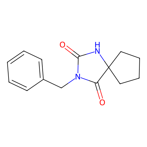 3-Benzyl-1,3-diazaspiro[4.4]nonane-2,4-dione structure